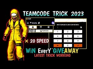 How To Win Every Teamcode Giveaway | Teamcode trick 2023 | Free Fire Secret Teamcode Trick