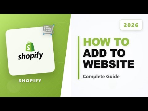 How To Add Shopify To Existing Website