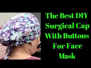 (#187)How To Make Scrub Cap With Adjustable Ties No Elastic -Surgical Cap Step By Step EasyTutorial