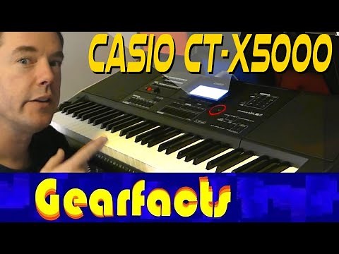 Casio CT-X5000 - A demo of Piano, Organ, Guitar and Bass sounds + effects