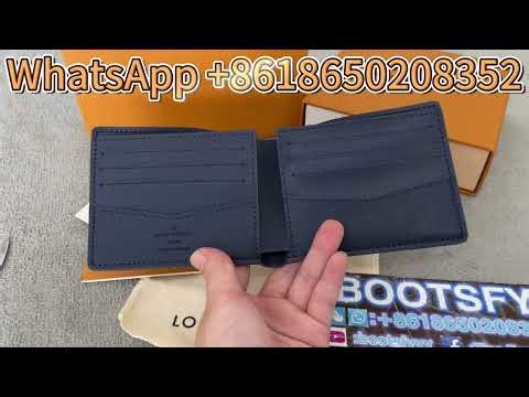 Unboxing Louis Vuitton Multiple Wallet | Navy Blue Monogram Shadow Luxury Everyday Essential! 👝✨