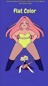Goofy Goober Art Process | Step-by-Step Digital Drawing | Sketch to Final Illustration