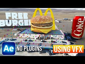 Make 3D CGI Ads in After Effects - NO PLUGINS | 3D Text Tracking in After Effects Tutorial