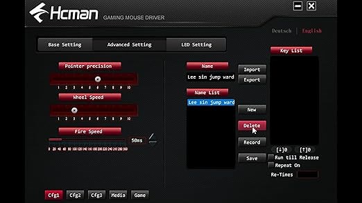 Hcman Gaming Mouse Wired Programmable 7 Buttons Mice