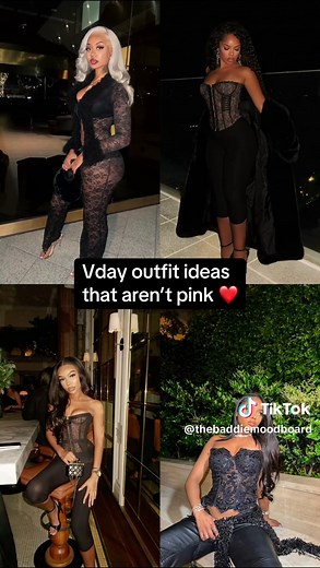 Valentine's Day Baddie Outfits for Glam Date Nights