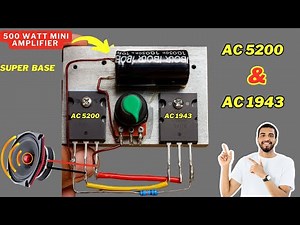 DIY 200W Amplifier Using 2SC5200 and 2SA1943 Powerful MOSFET Audio Amplifier at Home