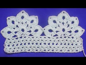 puntilla para colchas tejido a (crochet)