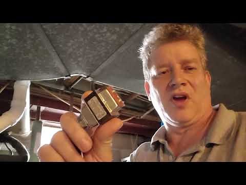 Aprilaire 500 whole house humidifier installation.