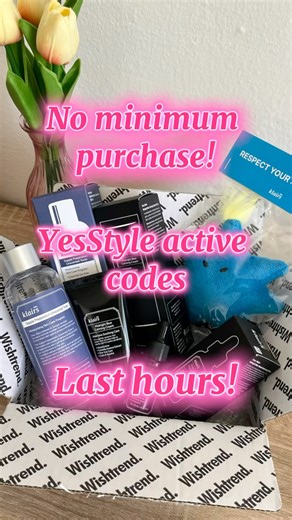 Last day! YesStyle code for sale with no minimum purchase 😍😍🥰🤭