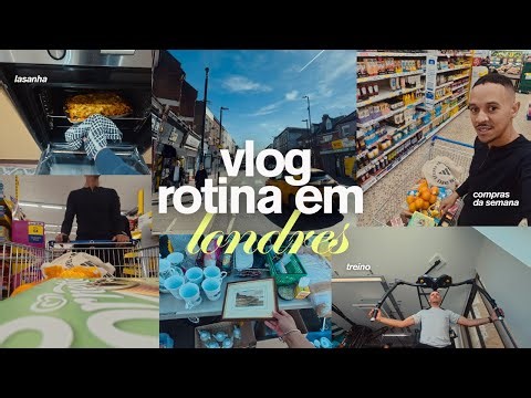Minha rotina em Londres! 🇬🇧🇧🇷 Compras da Semana, Lasanha, Treino e pulinho no Brechó.