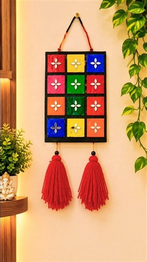 Unique DIY Wall Decor Idea 🍃 | Easy Cardboard Crafting #diycrafts