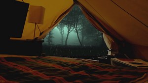 Rain on a tent on Make a GIF