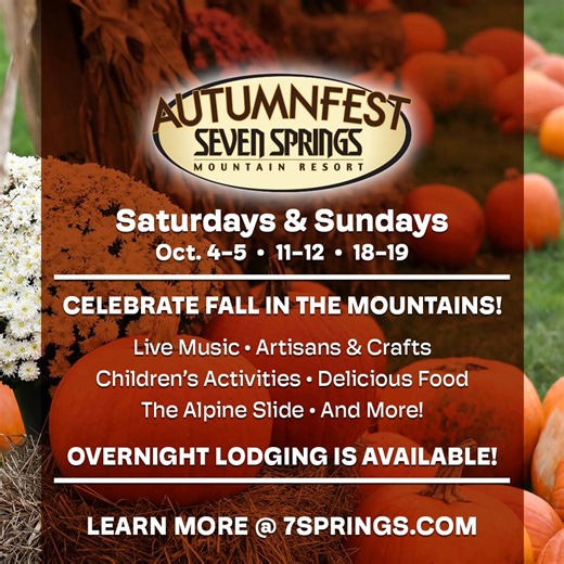 Every weekend of Autumnfest at Seven Springs, you’ll enjoy live music & family entertainment, delicious foods, and the fiery colors of Fall. | Seven Springs