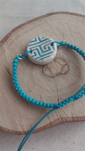 Handmade Ceramic Greek Key Bracelet: Ancient Greek Inspired Jewelry - Etsy
