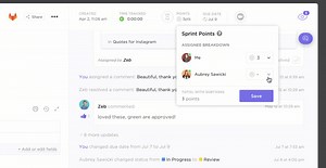 ClickUp #Productivity of the Day: Use Sprint Points to help manage your team's workload! Sprint Points help you visualize a team member's capacity by setting a points system using any number pattern. To use, simply turn on the Sprint Points ClickApp. #Work #Collaboration For more info: https://bit.ly/38UFjDh | ClickUp | Facebook