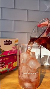 #shorts Raspberry Leaf Hibiscus Iced Tea Recipe 🍋