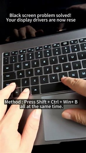 How to FIX Laptop Blank or Black Screen Problem in 5 SECONDS! #asmr #keyboard #computer #windows
