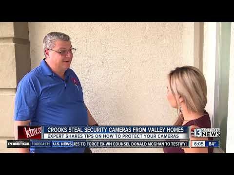 Protecting security cameras from thieves