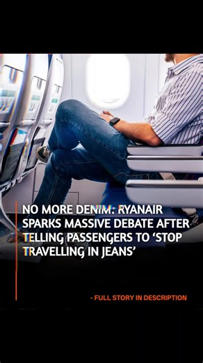 NewsTigo on Instagram: "Popular airline tells people to stop wearing jeans on flights and people are divided The budget travel world has been thrown into a full-blown civil war after Ryanair took to social media to drop a bombshell on our airport fashion choices. In a viral 2026 TikTok that has racked up millions of views across the UK, USA, and Australia, the low-cost carrier posted a video with a blunt message: “It’s 2026, let’s stop travelling in jeans.” While most of us consider denim a trav