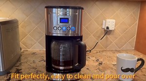 14 Cup Glass Coffee Pot Replacement - Compatible with Cuisinart DCC-3200 Series DCC-2200,DCC-2800,DCC-2600,DCC-1800FR,CBC-7400, CBC-7000PC,CBC-6800 Coffee Makers, Replacement Glass Cofee Carafe