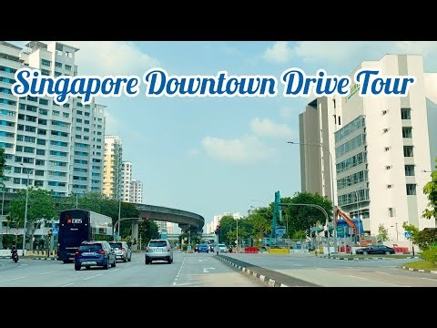 Singapore Downtown Drive Tour || Driving Around Singapore