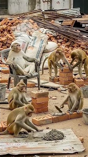 Monkey 🐒 labourer works