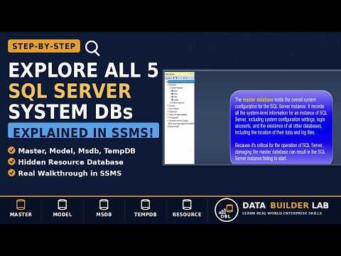 The 5 SQL Server System Databases You Need to Know.