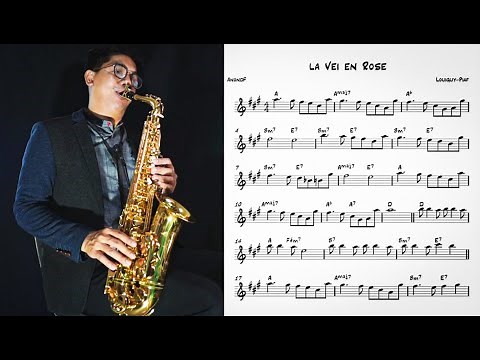 La Vie En Rose (easy solo) for Saxophone