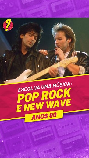 146K views · 9.6K reactions | Escolha uma das 8 músicas dessas bandas e cantores de pop rock, soft rock e new wave e vamos viajar lá para os anos 80! Será que você se lembra de todos esses sucessos? #lembradessesom #flashback #nostalgia #anos80 #musicasantigas | Lembra Desse Som? | Facebook