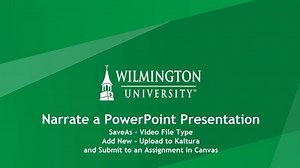Narrate a PowerPoint Presentation