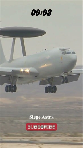 E-3 Sentry Landing ✈️ Eyes of the Sky Returning