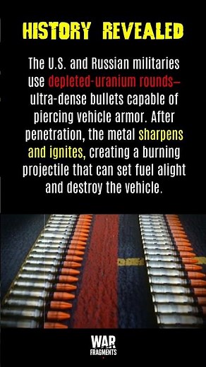 How Depleted Uranium Rounds Destroy Armor #history #facts