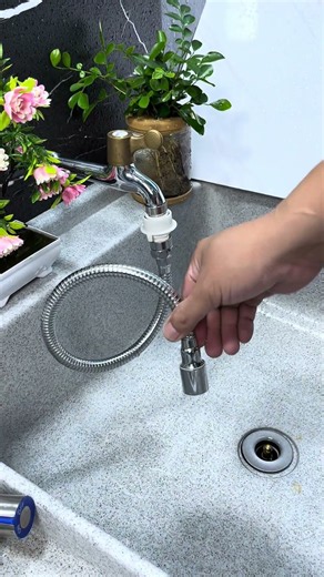 🚿⚙️ Flexible Faucet Extender Extension Hose Installation