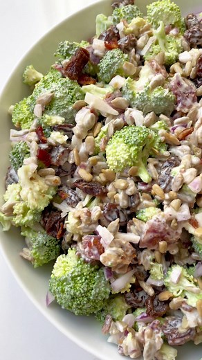 Classic Broccoli Salad | Eating Bird Food #salad #recipe #broccolisalad #cookoutfood | Eating Bird Food