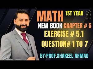 #Chapter5 #Exercise5.1 #Question1to7