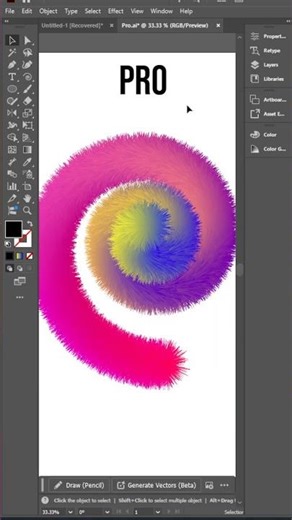 Adobe Illustrator 2025 - Create Futura Effect Like a PRO #shorts #trending ✅