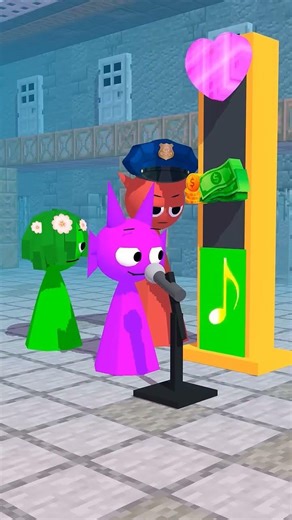 Prison rank up help purple attention Incredibox Sprunki animation challenge #minecraft #magic