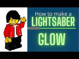 How to make a Lightsaber glow in Lego stop motion | Easiest trick | The Brick Productions