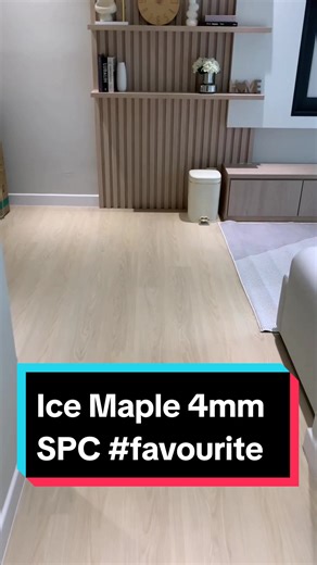 Ice Maple 4mm SPC #customerschoice #interiordesign #homeimprovements #interiordesignermalaysia #architectmalaysia #renovationideas #spc #flooring