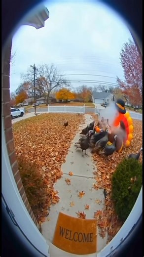 🦃😂 ONLY IN Woodsboro MD! You can’t make this stuff up… A flock of real turkeys in Middletown, MD just declared WAR on someone’s inflatable Thanksgiving turkey — and it’s the funniest thing you’ll see all week! These guys are out here like: “That’s OUR holiday, buddy.” 💥 The way they surround it like a scene from Planet of the Birds is pure gold. Who’s winning this fight — the real turkeys or the fake one? Comment 🦃 for the birds or 🎈 for the inflatable! #MiddletownMD #OnlyInMaryland #Thanks