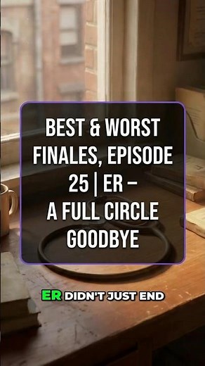 Best & Worst Finales, Episode 25 | ER – A Full Circle Goodbye