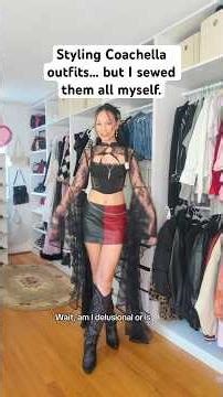 I made all my Coachella outfits myself🧵🪡 #coachella #coachellafashion