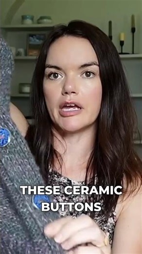 My handmade touch: Ceramic buttons for my knit!