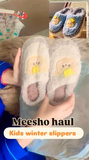 Meesho haul winter kids slipper #winterslipper #meeshohaul#shortsfeed #shortsviral