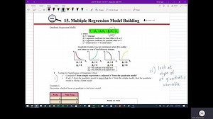 Multiple Regression Model Building 001