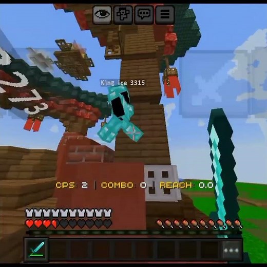 🔥 Insane MCPE vs PC Player in Zeqa! 😱⚔️ #minecraft