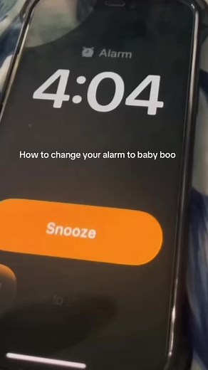 How to Change Your Alarm to Baby Boo Sound