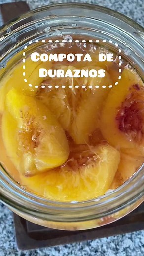 Receta fácil de compota de duraznos frescos de estación