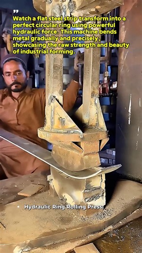 Satisfying Metal Ring Rolling with a Hydraulic Press | Mesmerizing Steel Forming Process