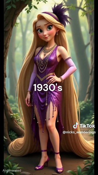 Rapunzel's Fashion Evolution Through the Decades